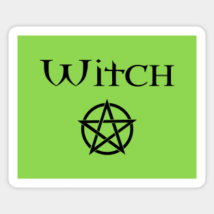 Witch with Pentacle Wiccan Pagan Cheeky Witch® Sticker